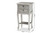 Eliya Classic And Traditional Brushed Silver Finished Wood 2-Drawer End Table JY18B016-Silver-2DW-ET