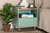 Tavita Mid-Century Modern Two-Tone Mint Green And Oak Brown Finished Wood 1-Drawer End Table LCF20170-Mint Green/ET