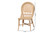 Bali & Pari Jelita Modern Bohemian Natural Brown Rattan 2-Piece Dining Chair Set Jelita-Rattan-DC