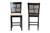 Deanna Modern Beige Fabric And Dark Brown Finished Wood 2-Piece Counter Stool Set RH387P-Sand/Dark Brown-PC-2PK