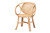 Bali & Pari Palesa Modern Bohemian Natural Brown Rattan Dining Chair WS032-Nature-Rattan-DC