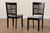 Deanna Modern Grey Fabric And Dark Brown Finished Wood 2-Piece Dining Chair Set RH387C-Grey/Dark Brown-DC-2PK
