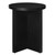 Silas Round Wood Side Table - Black EEI-6579-BLK