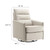 Etta Upholstered Fabric Lounge Chair - Oatmeal EEI-6738-OAT