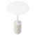 Lyric Round Side Table - White White EEI-6605-WHI-WHI