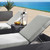 Tahoe Outdoor Patio Powder-Coated Aluminum 3-Piece Chaise Lounge Set - Gray Gray EEI-6673-GRY-GRY