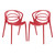 Locus Dining Side Chair (Set of 2) - Red EEI-2335-RED-SET