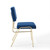 Craft Performance Velvet Dining Side Chair EEI-3804-GLD-NAV
