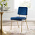 Craft Performance Velvet Dining Side Chair EEI-3804-GLD-NAV