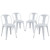 Reception Dining Side Chair Set Of 4 EEI-1302-WHI