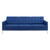 Loft Tufted Upholstered Faux Leather Sofa EEI 3385 SLV NAV
