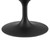 Lippa 48" Wood Oval Coffee Table EEI-4883-BLK-NAT