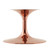 Lippa 36" Artificial Marble Coffee Table EEI-5281-ROS-BLK