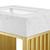Gridiron 24" Bathroom Vanity - White Gold EEI-6103-WHI-GLD