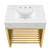 Gridiron 30" Bathroom Vanity - White Gold EEI-6105-WHI-GLD