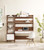 Bixby 2-Piece Wood Office Desk And Bookshelf - Walnut White EEI-6111-WAL-WHI
