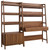 Bixby 2-Piece Wood Office Desk And Bookshelf - Walnut EEI-6112-WAL
