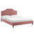 Adelaide Performance Velvet Twin Platform Bed - Dusty MOD-6851-DUS