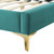 Adelaide Performance Velvet Full Platform Bed - Teal MOD-6856-TEA