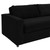 Avendale Velvet Sofa - Sable Black EEI-6185-SBL