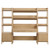 Bixby 3-Piece Wood Office Desk And Bookshelf - Oak EEI-6114-OAK