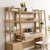 Bixby 3-Piece Wood Office Desk And Bookshelf - Oak EEI-6114-OAK