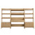 Bixby 3-Piece Wood Office Desk And Bookshelf - Oak EEI-6115-OAK