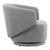 Celestia Boucle Fabric Fabric And Wood Swivel Chair - Light Gray EEI-6357-LGR
