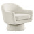 Astral Boucle Fabric Boucle Fabric Swivel Chair - Ivory EEI-6359-IVO
