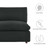 Commix Down Filled Overstuffed Boucle Fabric 5-Piece Sectional Sofa - Black EEI-6367-BLK