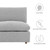 Commix Down Filled Overstuffed Boucle Fabric 5-Piece Sectional Sofa - Light Gray EEI-6367-LGR