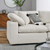 Commix Down Filled Overstuffed Boucle 5-Piece Sectional Sofa - Ivory EEI-6368-IVO