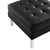 Loft Tufted Vegan Leather Armchair And Ottoman Set - Silver Black EEI-6409-SLV-BLK-SET