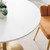 Amuse 40" Dining Table - Gold White EEI-6249-GLD-WHI