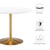 Amuse 40" Dining Table - Gold White EEI-6249-GLD-WHI