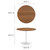 Pursuit 40" Dining Table - Walnut White EEI-6313-WAL-WHI