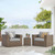 Convene Outdoor Patio Outdoor Patio 3-Piece Furniture Set - Cappuccino Gray EEI-6327-CAP-GRY