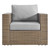 Convene Outdoor Patio Outdoor Patio 4-Piece Furniture Set - Cappuccino Gray EEI-6328-CAP-GRY