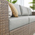 Convene Outdoor Patio Outdoor Patio 4-Piece Furniture Set - Cappuccino Gray EEI-6330-CAP-GRY