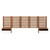 Render Wall Mount Queen Headboard And Modern Nightstands - Walnut MOD-7113-WAL