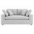 Commix Down Filled Overstuffed Loveseat - Light Gray EEI-4859-LGR