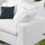Commix Down Filled Overstuffed Loveseat - Pure White EEI-4859-PUW