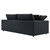 Commix Down Filled Overstuffed Sofa - Black EEI-4860-BLK