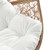 Encase Outdoor Patio Rattan Swing Chair - Cappuccino White EEI-6262-CAP-WHI