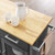 Culinary Kitchen Cart With Towel Bar - Charcoal Natural EEI-6275-CHA-NAT