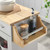 Culinary Kitchen Cart With Spice Rack - Light Gray Natural EEI-6277-LGR-NAT