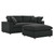 Commix Down Filled Overstuffed Sectional Sofa - Black EEI-6510-BLK
