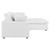 Commix Down Filled Overstuffed Sectional Sofa - Pure White EEI-6510-PUW