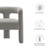 Kayla Boucle Upholstered Armchair - Light Gray EEI-6479-LGR