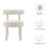 Toulouse Boucle Fabric Dining Chair - Ivory EEI-6387-IVO